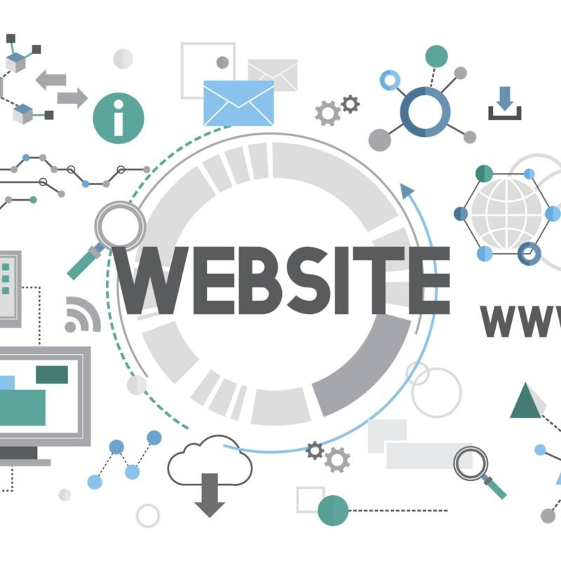 Refonte de site internet montrant un designer UX travaillant sur un site web moderne et responsive optimisé pour le SEO et l’expérience utilisateur sur ordinateur